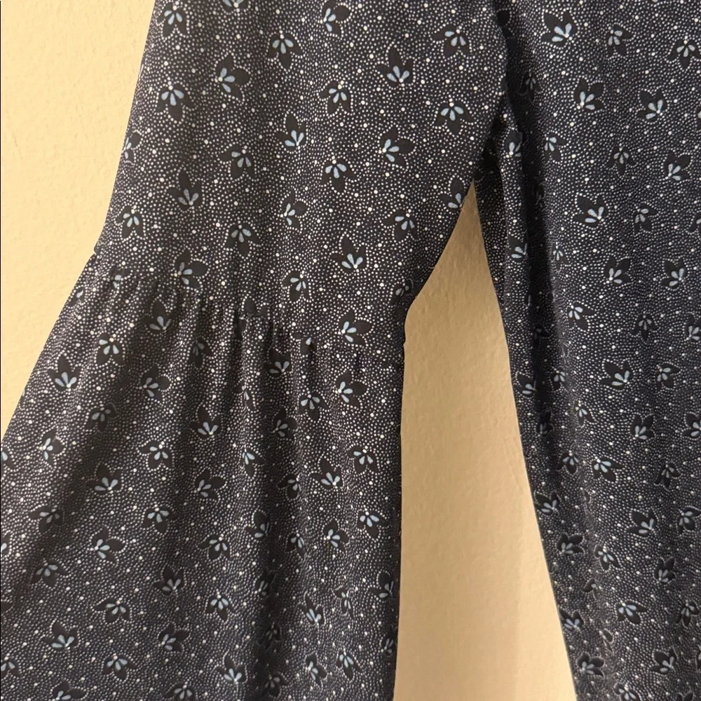 Michael Kors Dark Blue Patterned Blouse
